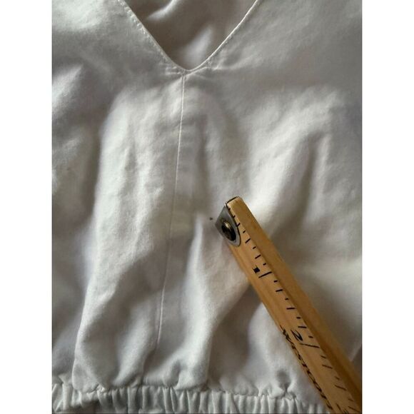 GAP White Boho Eyelet Embroidered Cotton Dress – Small - Picture 8 of 13